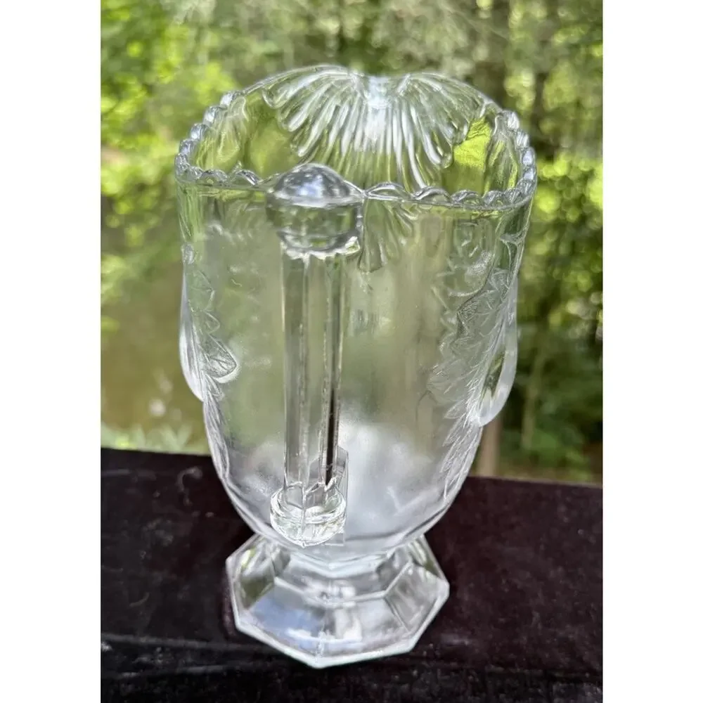 Jeannette Glass- Adams Baltimore Pear Depression Glass Clear Creamer